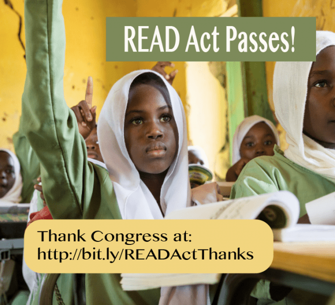 Featured image for “Great News: READ Act Passed!”